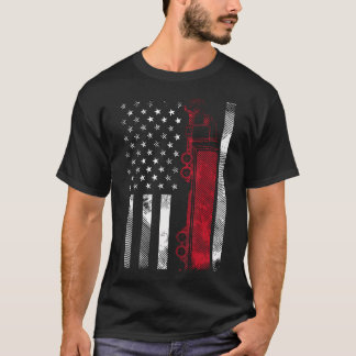 Camiseta Ee. Uu. Bandera Americana Semi Conductor De Camión