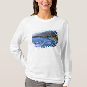 Camiseta EE. UU., California, Big Sur, bahía a lo largo de 