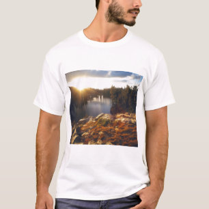 Camiseta EE. UU., California, montañas de la Sierra Nevada.