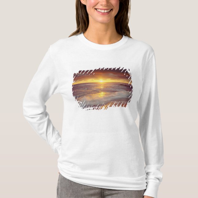 Camiseta EE. UU., California, San Diego. Playa Sunset Cliff (Anverso)