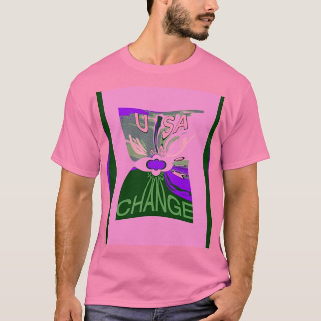 Camiseta EE.UU. cambiar la imagen de arte (Anverso)