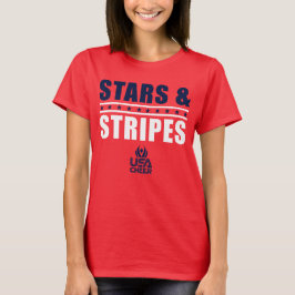 Camiseta EE.UU. Cheque Estrellas y Tee de fans de Stripes