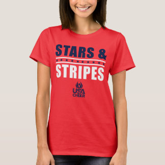 Camiseta EE.UU. Cheque Estrellas y Tee de fans de Stripes