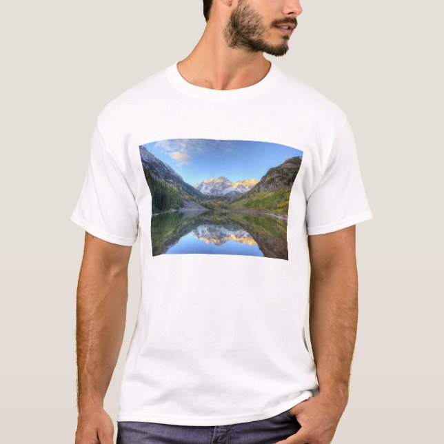 Camiseta EE.UU., Colorado, Maroon Bells-SnowMass (Anverso)