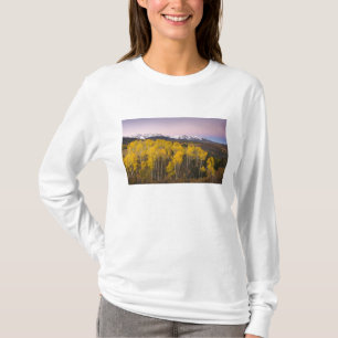 Camiseta EE. UU., Colorado, Montañas Rocosas. Amanecer en