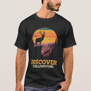 Camiseta EE. UU. DESCUBRE YELLOWSTONE Wyoming PARQUE NACION