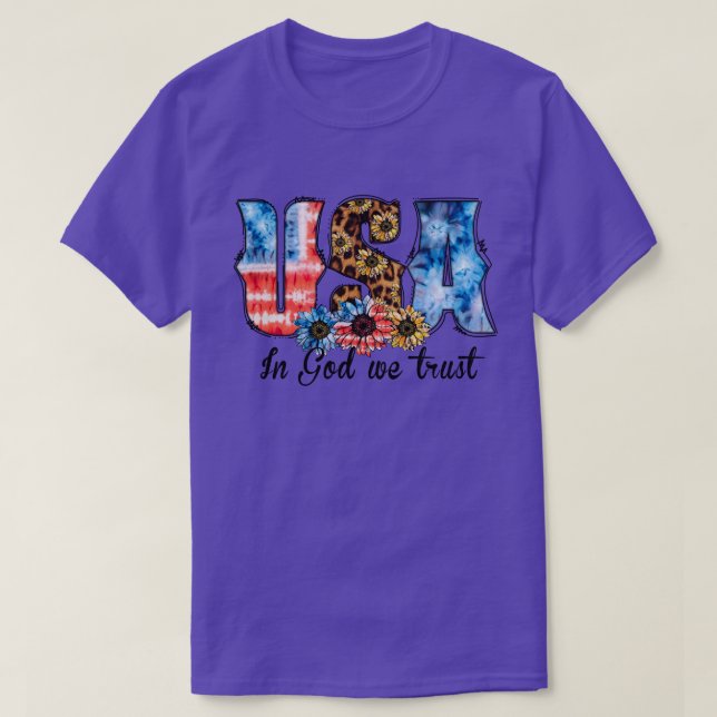 CAMISETA EE.UU. EN DIOS EN LOS QUE CONFIAMOS (Diseño del anverso)