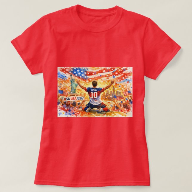 Camiseta EE. UU. en la Copa Mundial 2026 (Diseño del anverso)