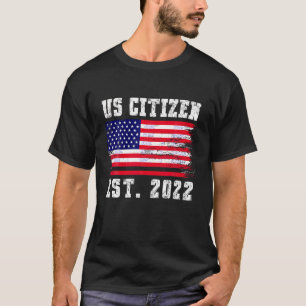 Camiseta EE.UU. EST 2022 Orgulloso inmigrante norteamerican