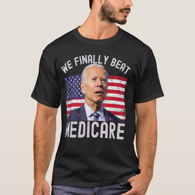 Camiseta EE.UU. finalmente venceremos al meme de Medicare F (Anverso)