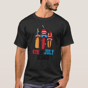Camiseta EE.UU. Fireworks American Hotdog Patriotic 4 De Ju