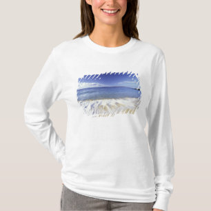 Camiseta EE. UU., Hawái, Maui, Oleaje llegando a Makena