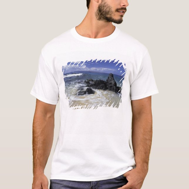 Camiseta EE.UU., Hawaii, Maui, Maui, Makena Beach, Surf on (Anverso)