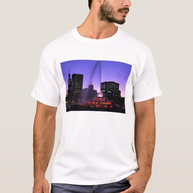 Camiseta EE.UU., IL, Chicago. Fuente de Buckingham, Grant (Anverso)