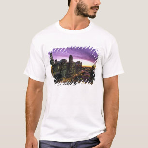 Camiseta EE. UU., IL, Chicago. Horizonte y río de Chicago