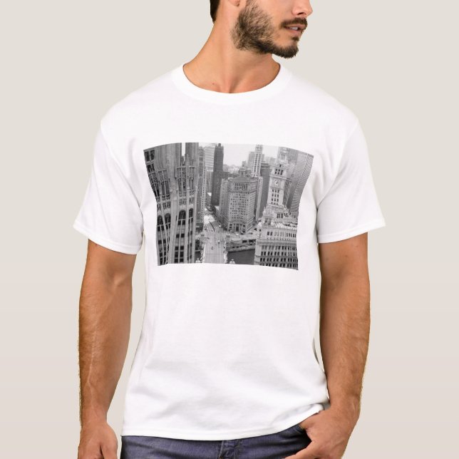 Camiseta EE.UU., IL, Chicago, Loop from Hotel (Anverso)