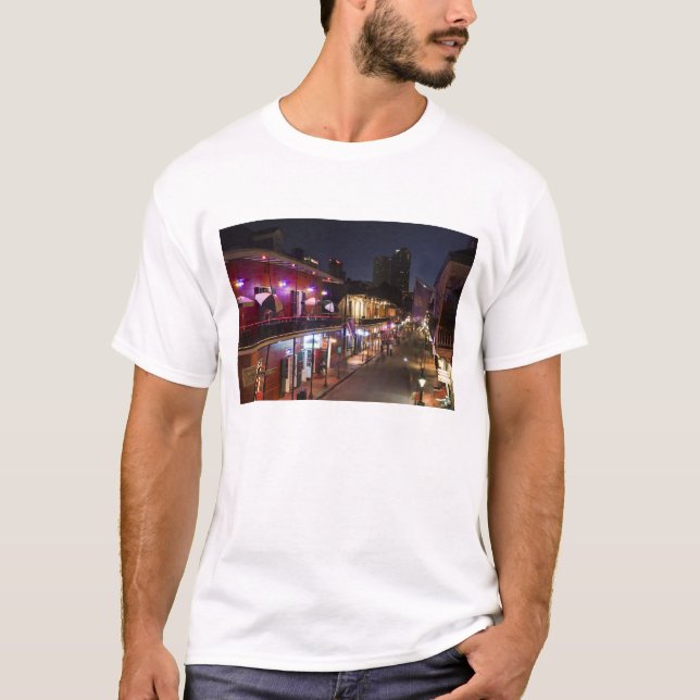Camiseta EE.UU., Louisiana, Nueva Orleans. Barrio francés, (Anverso)