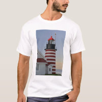 EE. UU., Maine, Lubec. Faro de West Quoddy Head,