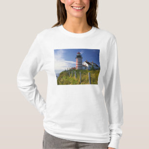 Camiseta EE.UU., Maine, Lubec. Faro West Quoddy Head