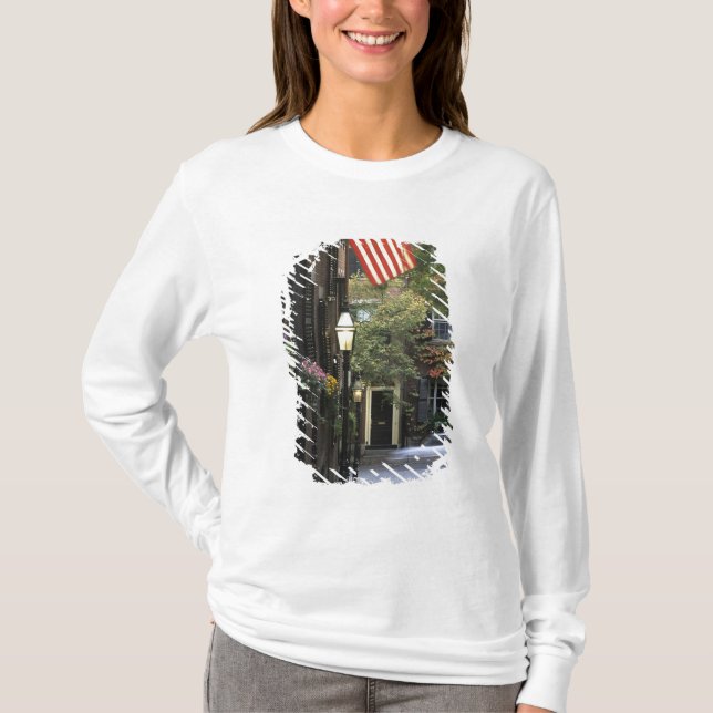 Camiseta EE. UU., Massachusetts, Boston, Beacon Hill. (Anverso)