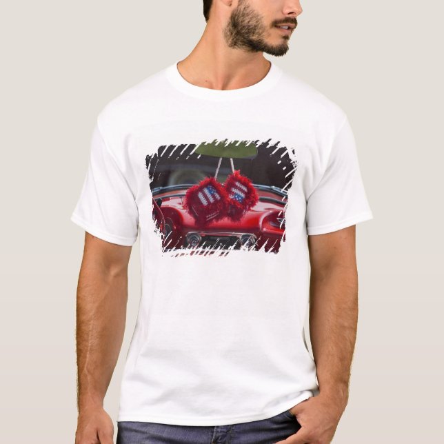 Camiseta EE. UU., Massachusetts, Gloucester. Dados difusos  (Anverso)