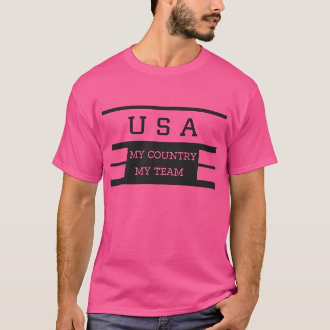 Camiseta EE. UU. Mi país MI equipo (Anverso)
