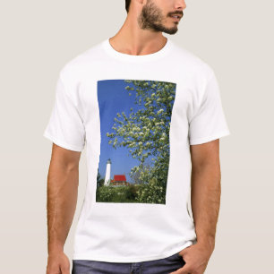 Camiseta EE. UU., Michigan, East Tawas. Faro de Tawas con