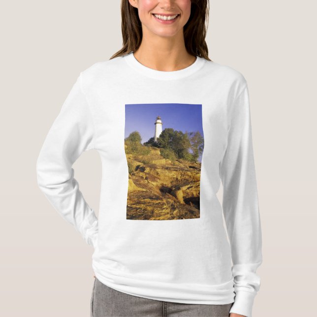 Camiseta EE. UU., Michigan, lago Huron. Pointe Aux Barques (Anverso)