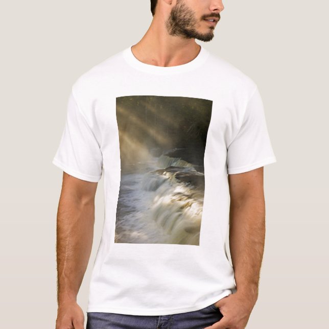 Camiseta EE. UU., Michigan, Península Superior. Rayos de so (Anverso)