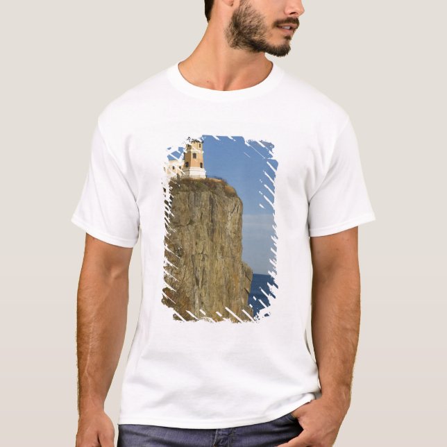 Camiseta EE.UU., Minnesota.  Faro de Split Rock en el lago (Anverso)