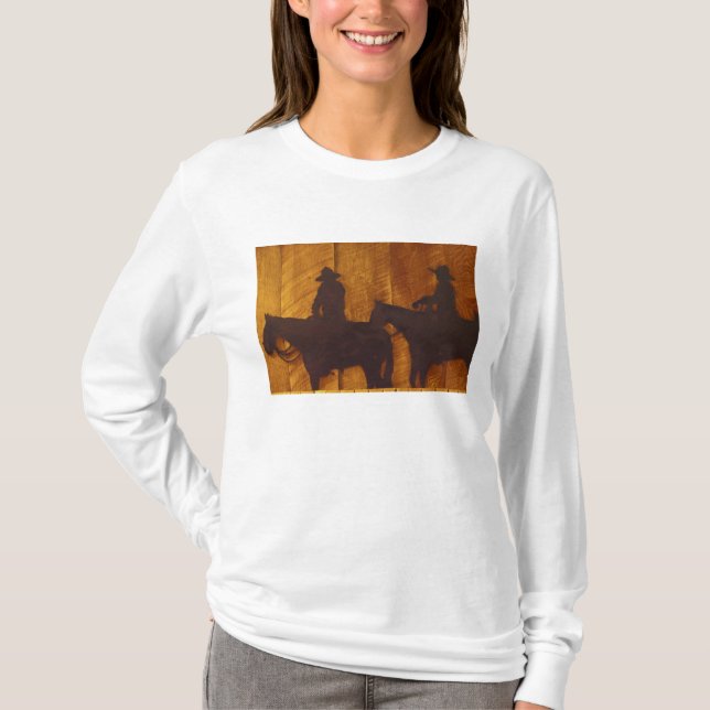 Camiseta EE. UU., Montana, vaqueros del río Boulder a cabal (Anverso)