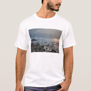 Camiseta EE. UU., Nueva York, East Hampton. Montauk Point