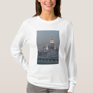 Camiseta EE. UU., Nueva York, vista del puente de Manhattan