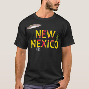 Camiseta EE.UU. Nuevo México regalo Bandera de té OVNI y Al