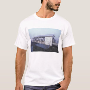 Camiseta EE. UU., Oregón. El puente cubierto de Gilkey se e