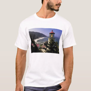 Camiseta EE. UU., Oregón, Florence. Faro de Heceta Head