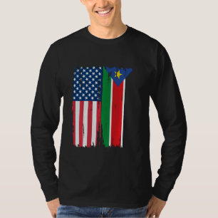Camiseta EE.UU. Sudán del Sur: Bandera semiamericana, raíce