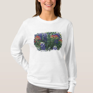 Camiseta EE. UU., Texas Hill Country. Bluebonnets y