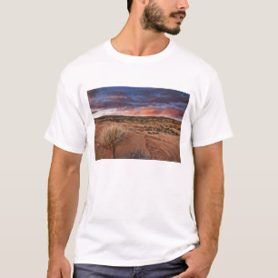 Camiseta EE. UU., Utah. Atardecer en Poison Spider Mesa cer