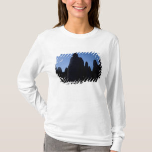 Camiseta EE. UU., Utah, Parque Nacional Arches. Luna crecie