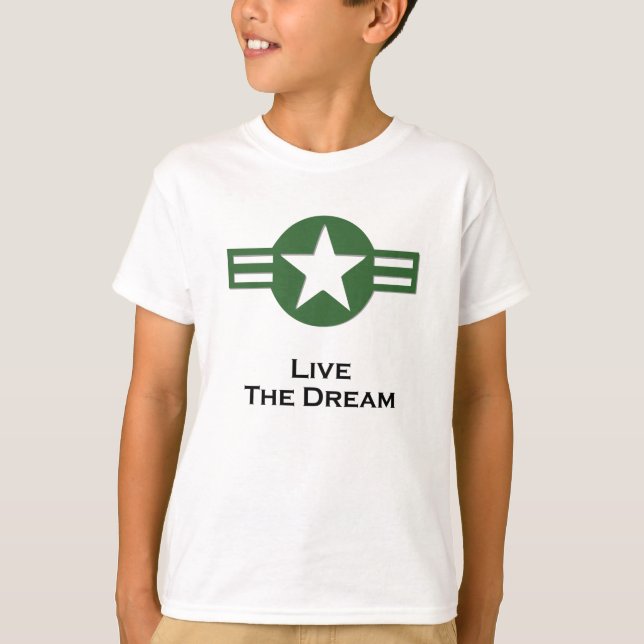 Camiseta EE.UU. Viviendo el Dream Green (Anverso)