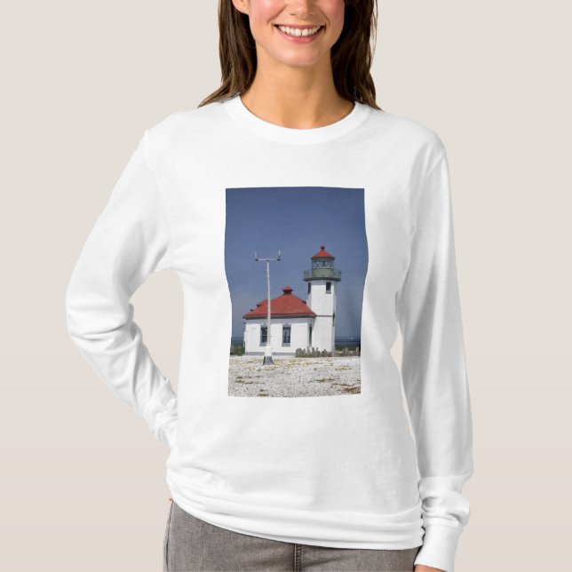 Camiseta EE. UU., Washington, Seattle, Alki Point Lighthous (Anverso)