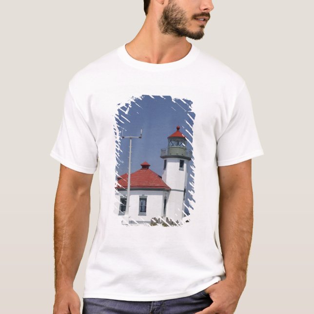 Camiseta EE.UU., Washington, Seattle, Faro Alki Point, (Anverso)