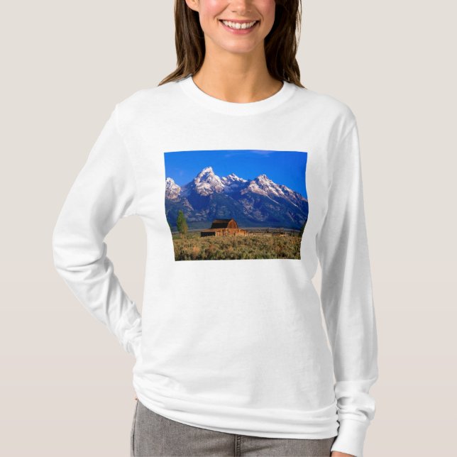 Camiseta EE.UU., Wyoming, Parque Nacional Grand Teton, maña (Anverso)