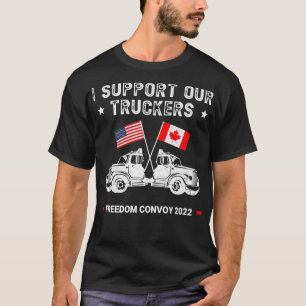Camiseta EE.UU. y Canadá apoyan a nuestros camioneros Premi