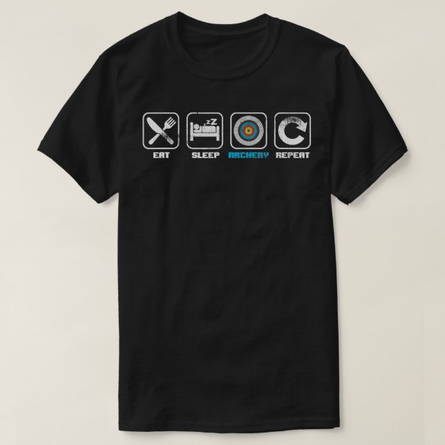Camiseta Eee Sleep Archery Repetir Bow Y Arrow Guay Archer (Diseño del anverso)