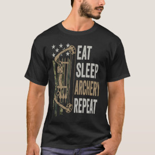Camiseta Eee Sleep Archery Repetir Camuflaje Bow USA Arch