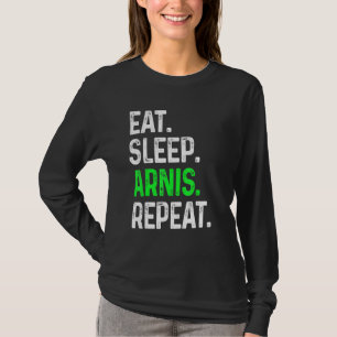 Camiseta Eee Sleep Arnis Repetir el Combate de las Artes Ma