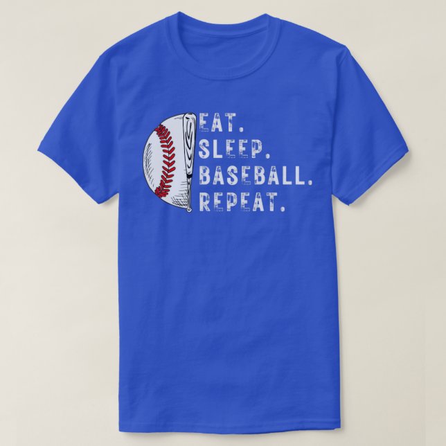 Camiseta Eee Sleep Baseball Repetir1 (Diseño del anverso)
