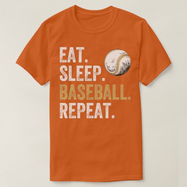 Camiseta Eee Sleep Baseball Repetir 1 (Diseño del anverso)